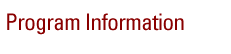 Program Information